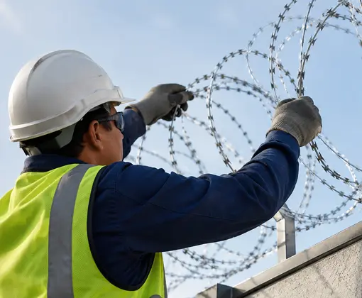 Concertina Wire Installation